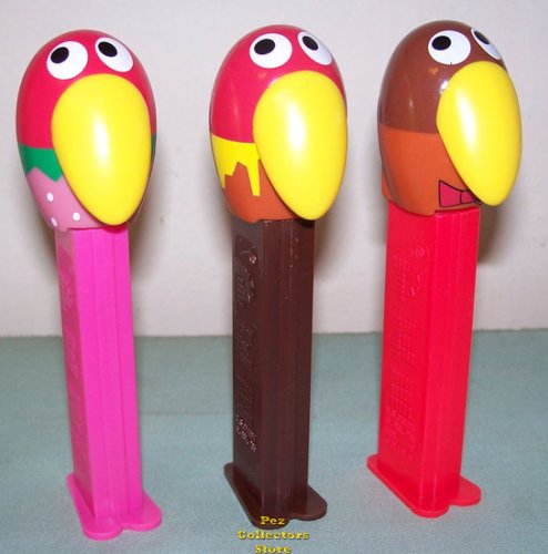 (image for) Kyoro Chan Parrot Bird Pez set of 3