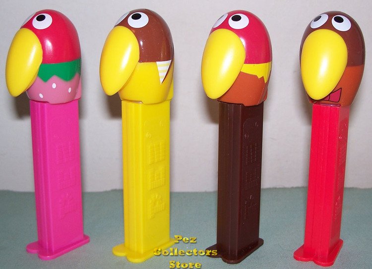 (image for) Kyoro Chan Parrot Bird Pez Set of 4