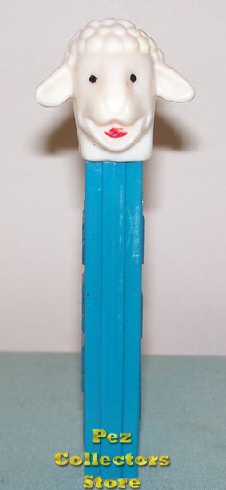 (image for) Lamb Merry Music Maker Pez Ivory Head NF Turquoise Blue Yugo Stem
