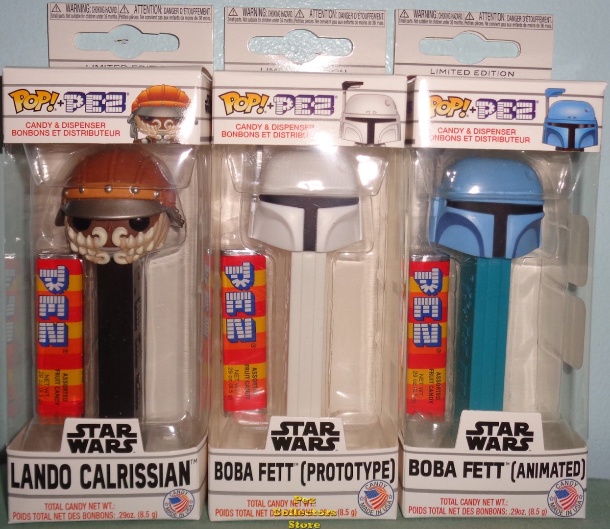 (image for) Star Wars Lando Boba Fett Prototype and Animated Bundle POP!+PEZ - Click Image to Close