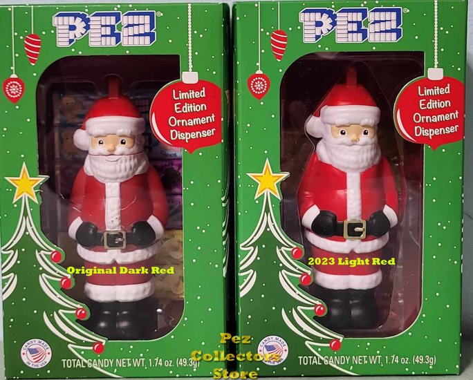 Modal Additional Images for Full Body Light Red Santa and Snowman Ornaments Pair
