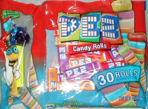 (image for) Colored Crystal Lion Kooky Zoo Laydown Bag 30 rolls Pez Candy