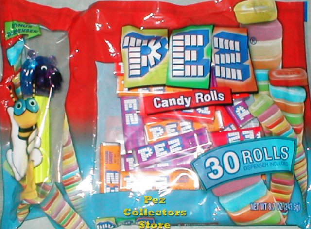 (image for) Colored Crystal Lion Kooky Zoo Laydown Bag 30 rolls Pez Candy