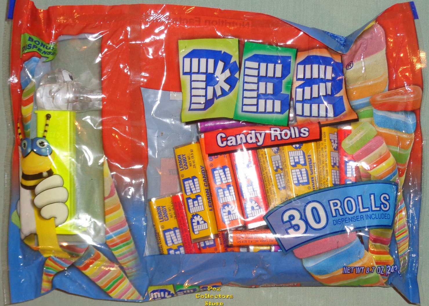 (image for) Clear Crystal Crocodile Kooky Zoo Laydown Bag 30 rolls Pez Candy - Click Image to Close