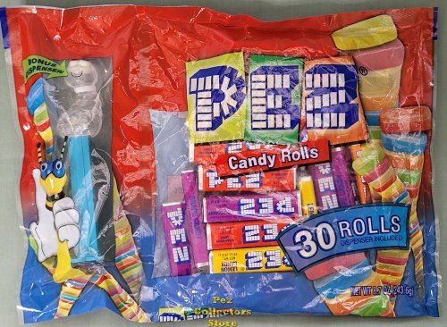 (image for) Colorless Crystal Bugz Worm Laydown Bag 30 rolls Pez Candy