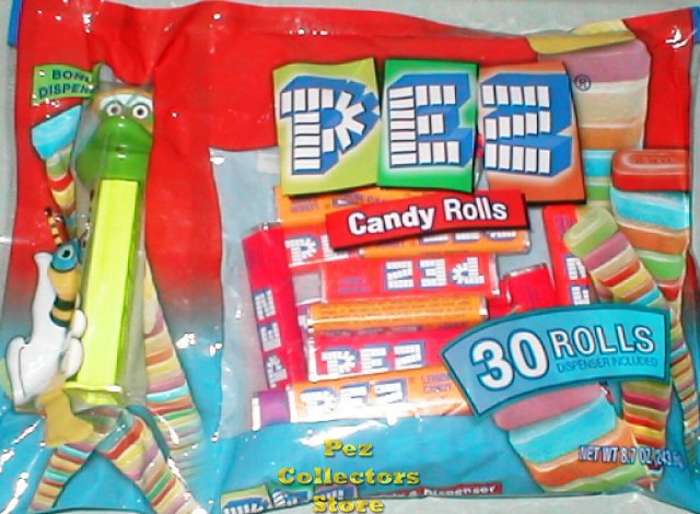 (image for) Crazy Animals Frog Laydown Bag 30 rolls Pez Candy - Click Image to Close