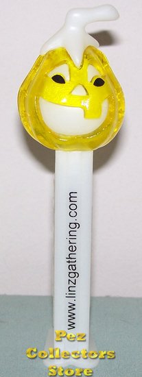 (image for) 2008 Linz Convention Yellow Crystal Pumpkin Pez only 200 Made - Click Image to Close