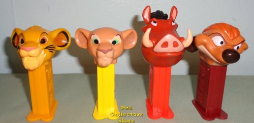 (image for) Lion King Mini Pez Simba, Nala, Pumbaa, Timon Set LOOSE
