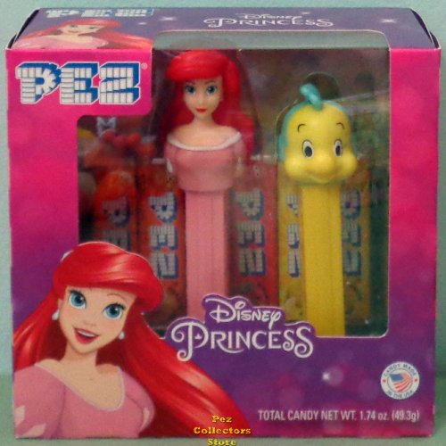 (image for) Little Mermaid Pez Twin Pack 2023 Ariel and Flounder Pez