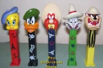 Looney Tunes Back in Action Pez - set of 5 - Version 2!