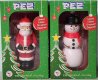 (image for) Full Body Light Red Santa and Snowman Ornaments Pair
