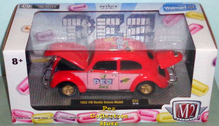 (image for) M2 Machines 1952 VW Beetle Deluxe Model Lil Pez Head 1:24 scale - Click Image to Close