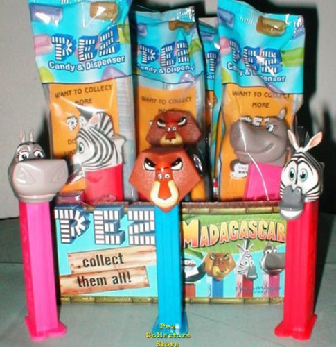 (image for) Original Madagasgar Pez Set of 3 Mint in Bag!