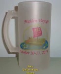(image for) 2014 POTR Maiden Voyage Logo Frosted Glass Beer Mug
