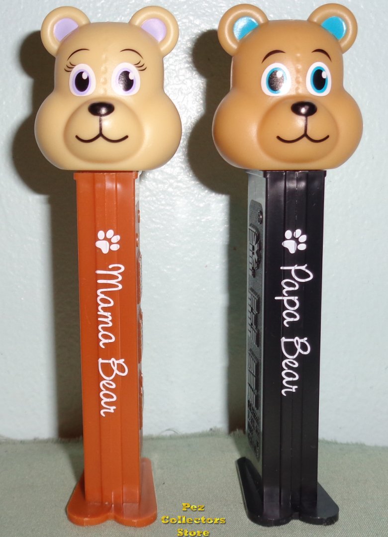 (image for) Exclusive 2022 Mama Bear and Papa Bear Pez Loose - Click Image to Close
