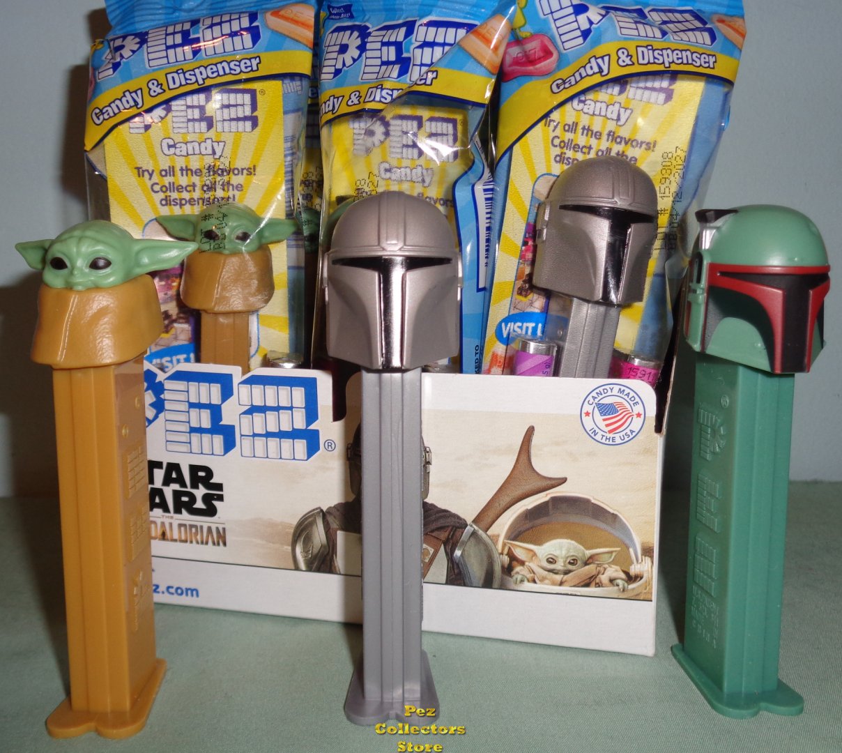 (image for) 2022 Mandalorian, Grogu and new Boba Pez Set MIB - Click Image to Close