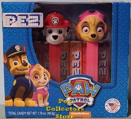 (image for) Paw Patrol Pez Twin Pack with Marshall and Skye - Click Image to Close
