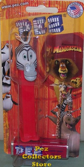 (image for) 2008 Marty the Zebra Madagascar 2 Pez MOC!