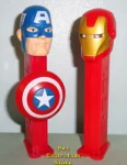 Avengers Interactive Pez Iron Man and Captain America Loose