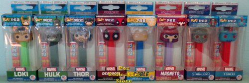 (image for) Marvel Original First Release Set of 8 Funko POP!+PEZ Bundle