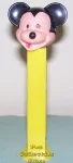 (image for) Mickey B Molded Nose Pez Yellow 3.9 TF Hong Kong Stem