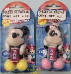 (image for) Plush Mickey and Minnie PEZ Friends Keychain on Cards from Liverpool in Mexico