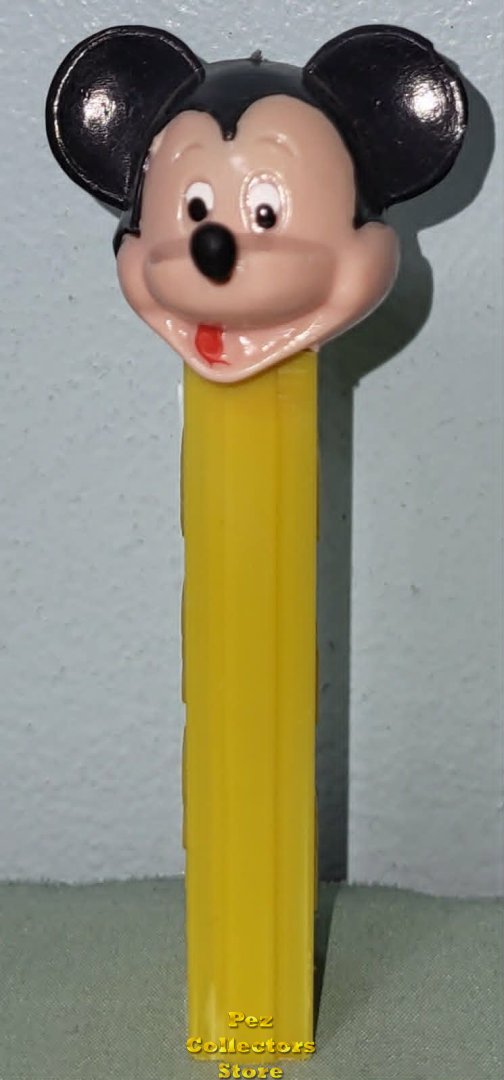 (image for) Mickey Mouse Pez Removable Nose Dk Yellow NF 3.9 Hong Kong Stem