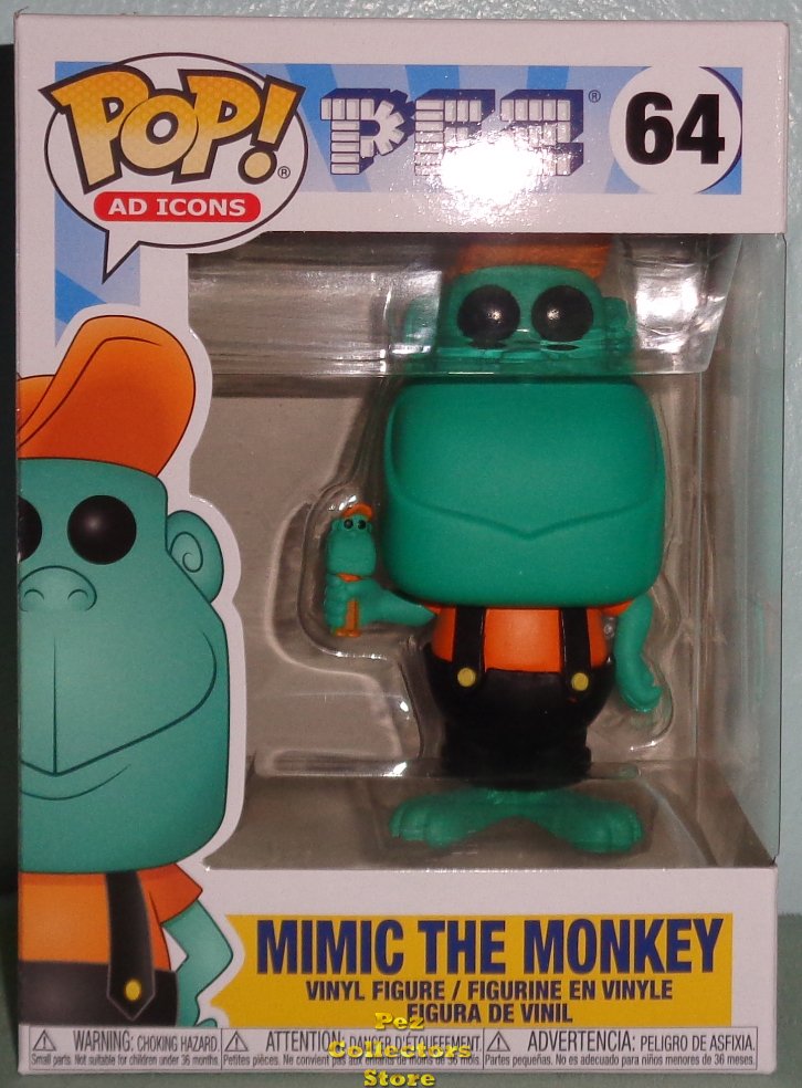 (image for) Pop! Ad Icon - PEZ - Mimic the Monkey (Teal) - Click Image to Close