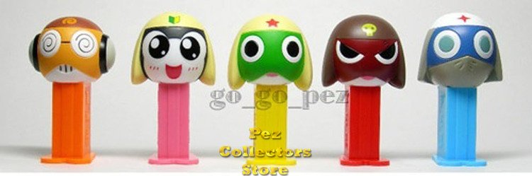 (image for) Set 017 Keroro Gunsou 1 Mini Pez Dispenser set of 5