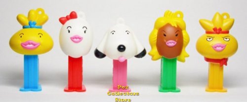 (image for) Set 034 Oden-Kun Mini Pez Dispenser set of 5