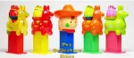 (image for) Set 020 Rody Meets Frog Style Mini Pez Dispenser set of 5