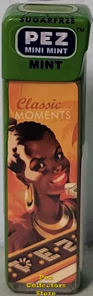 (image for) European Mini Mints Pez Girl Classic Moments Green Mint Dark Girl