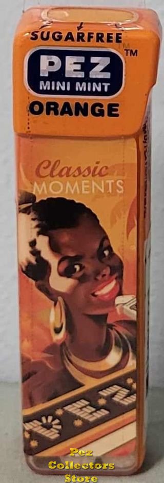 (image for) European Mini Mints Pez Girl Classic Moments Orange Dark Girl