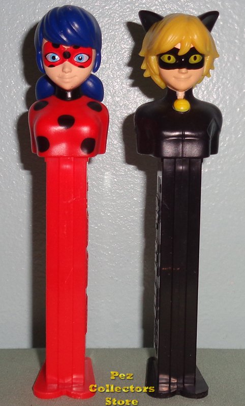 (image for) Miraculous Ladybug and Cat Noir European Pez Loose - Click Image to Close