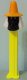 (image for) Misfit Witch Pez Black Face Orange Hat on a Neon Yellow Stem
