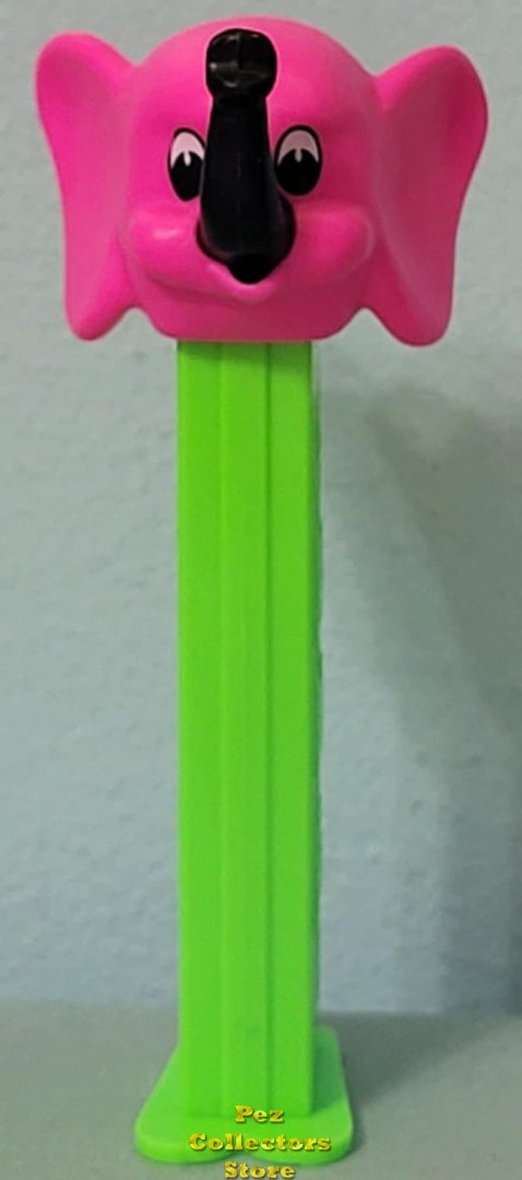 (image for) Misfit Kooky Zoo Pink Elephant Pez on Neon Green Stem Loose