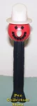 Red Face Snowman Misfit Pez on Black Stem Loose (image for) Red Face Snowman Misfit Pez on Black Stem Loose