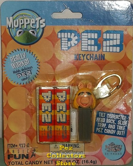 (image for) Retired Miss Piggy from Muppets Pez Keychain MOC - Click Image to Close