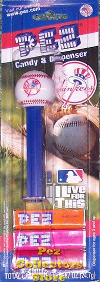(image for) Retired New York Yankees Major League Baseball Pez MOC - Click Image to Close