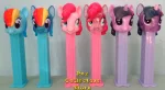 My Little Pony Glitter Crystal and Solid Set of 6 Pez Loose