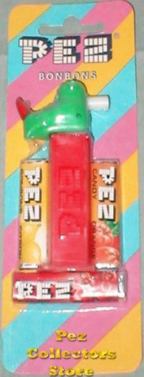 (image for) MMM Rhino Pez Mint on Striped Card