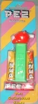 (image for) MMM Tiger Pez on Green Stem Mint on Striped Card