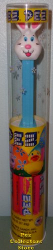 (image for) Mr Bunny on Blue Stem Easter Pez Mint in Tube