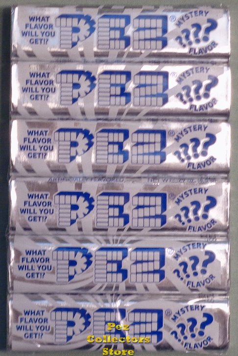 (image for) 1 package of 6 rolls Mystery Flavor Pez Candy Refills
