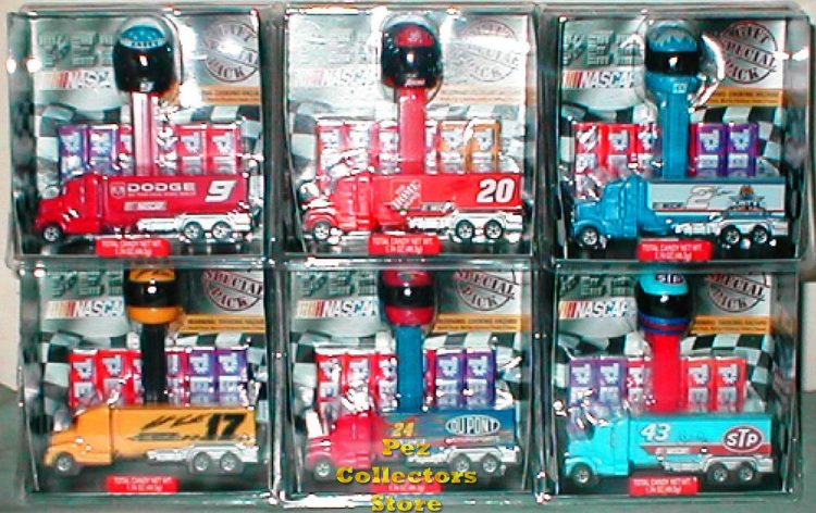 (image for) NASCAR Hauler Pez Gift Sets, Set of 6