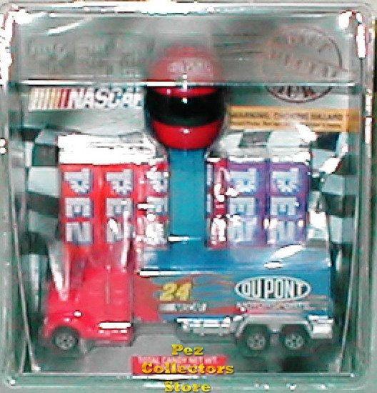 (image for) NASCAR Hauler Jeff Gordon Pez Gift Set - Click Image to Close