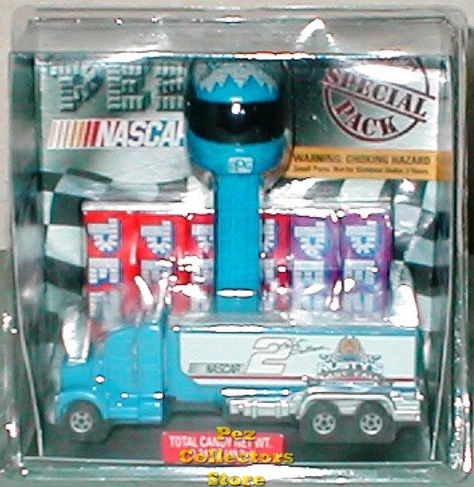 (image for) NASCAR Hauler Rusty Wallace Pez Gift Set - Click Image to Close
