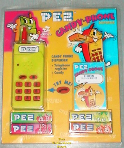 (image for) Neon Yellow Electronic Pez Telephone and Phone Registry!