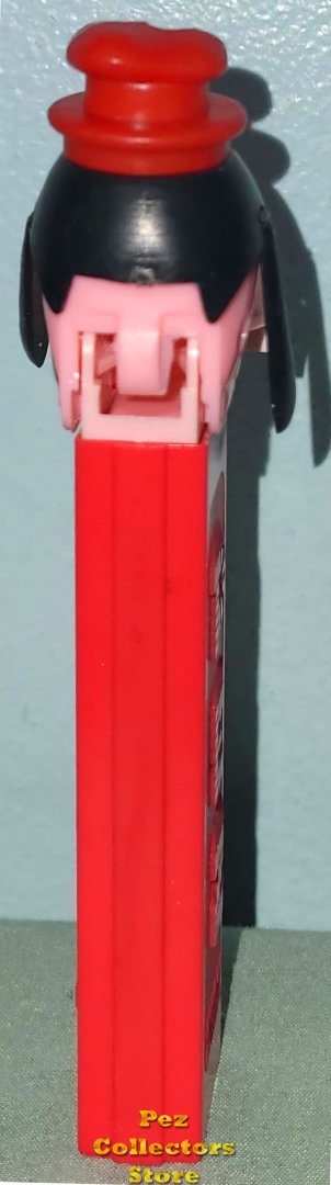 Modal Additional Images for Neon Pink Goofy B Pez with Moveable Ears, Hat, Hair and Teeth NF No Patent Austria Stem