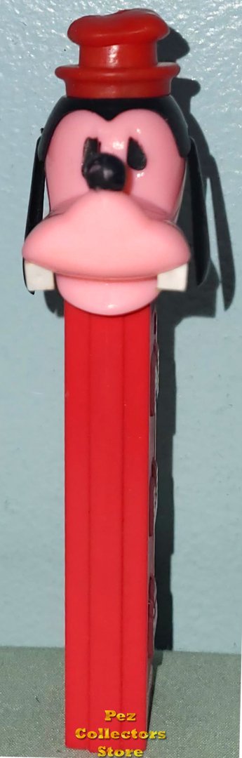 (image for) Neon Pink Goofy B Pez with Moveable Ears, Hat, Hair and Teeth NF No Patent Austria Stem